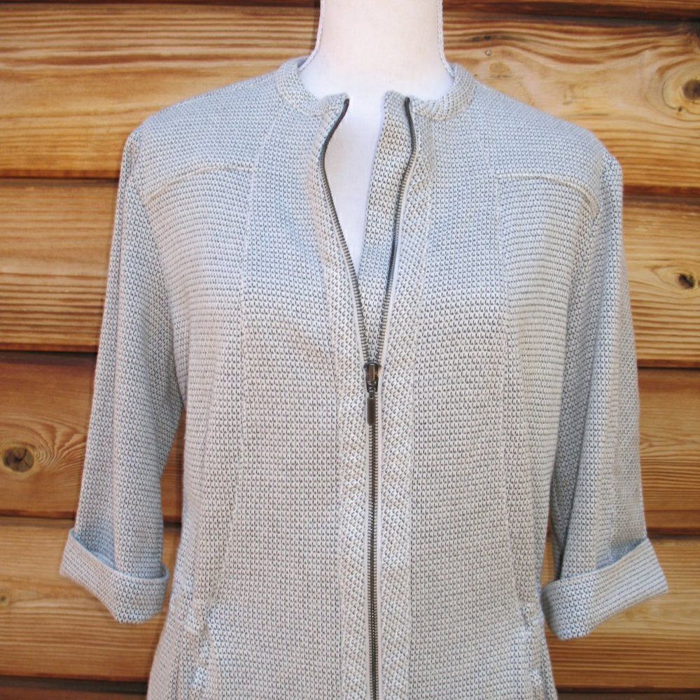 Thick Knit Full Zip Front Dress - Picture 3 of 10